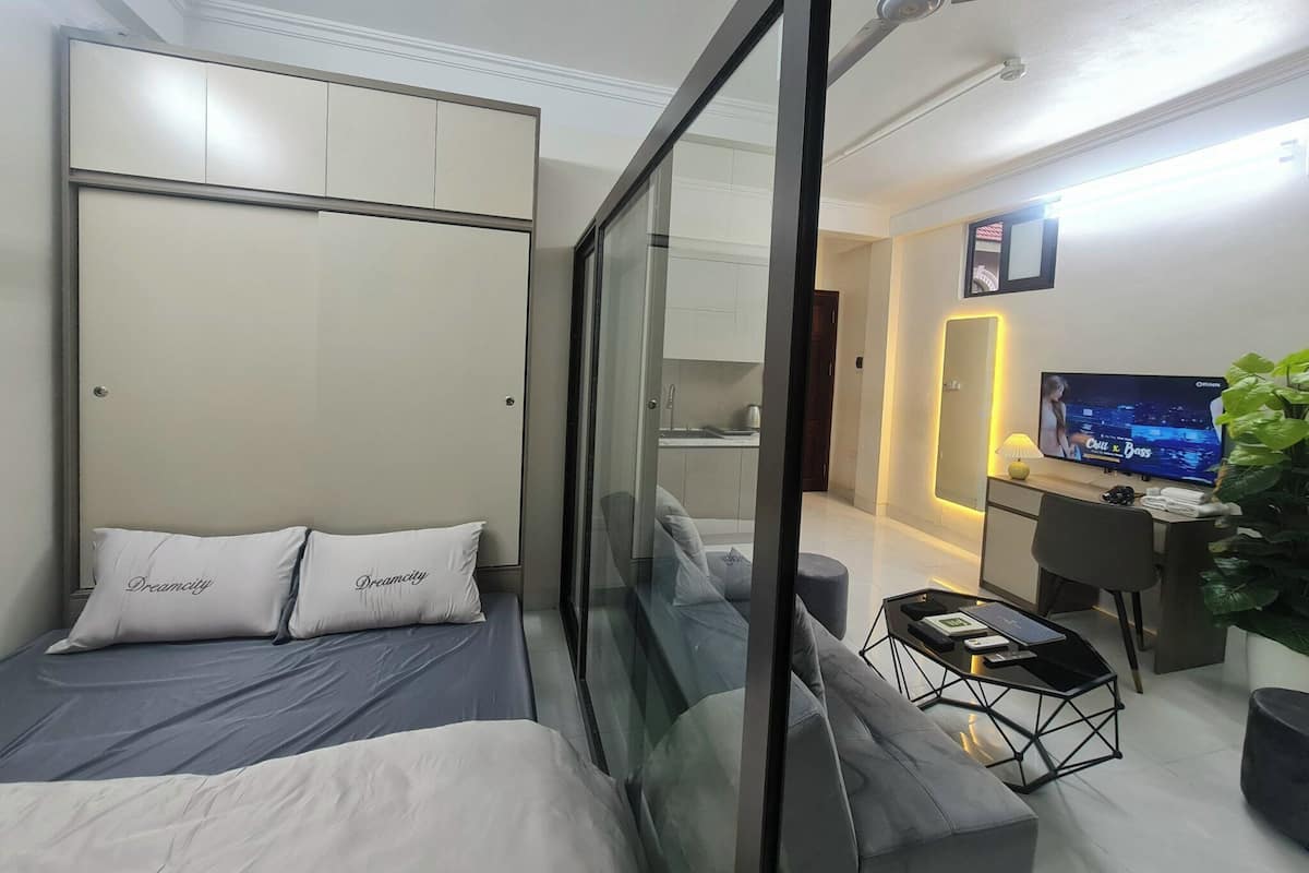 1 habitación, sábanas de algodón egipcio y ropa de cama de alta calidad