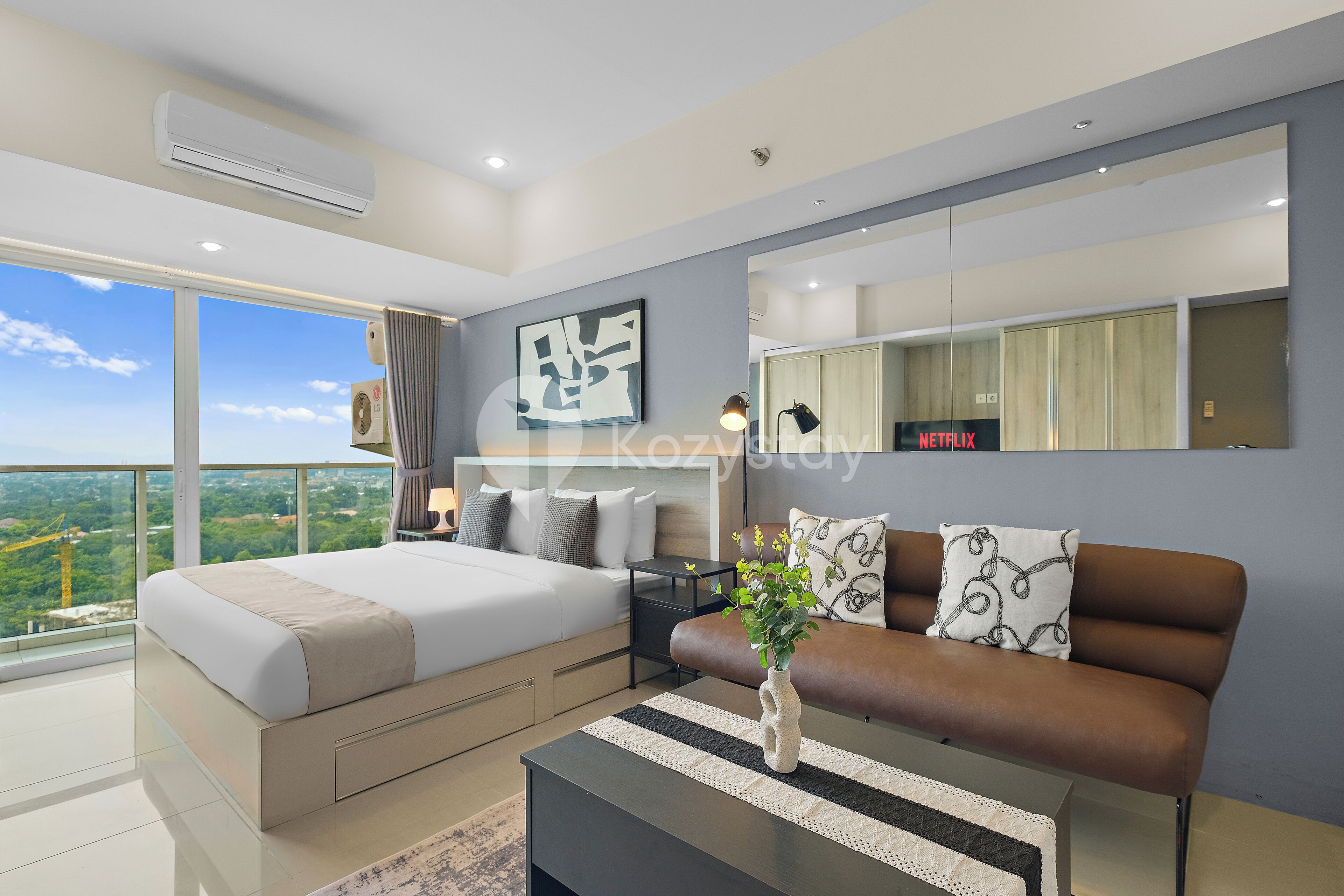 Studio, 1 King Bed, City View | View from room