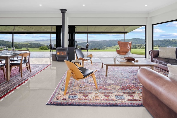 Spacious open plan living area filled with natural light.
