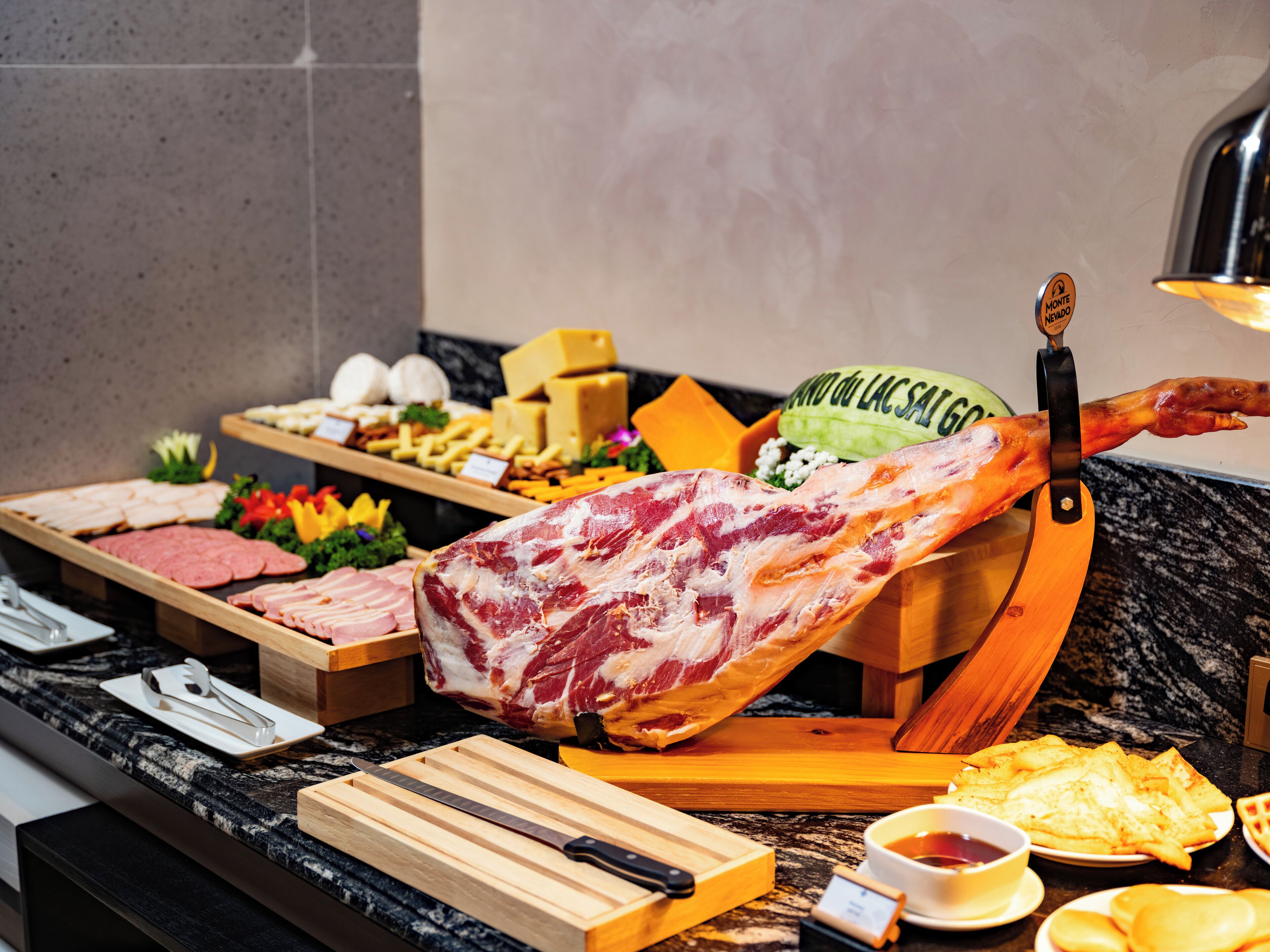 뷔페 아침 식사