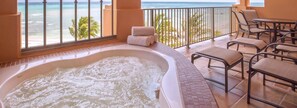 Indoor spa tub