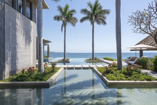 A heated pool