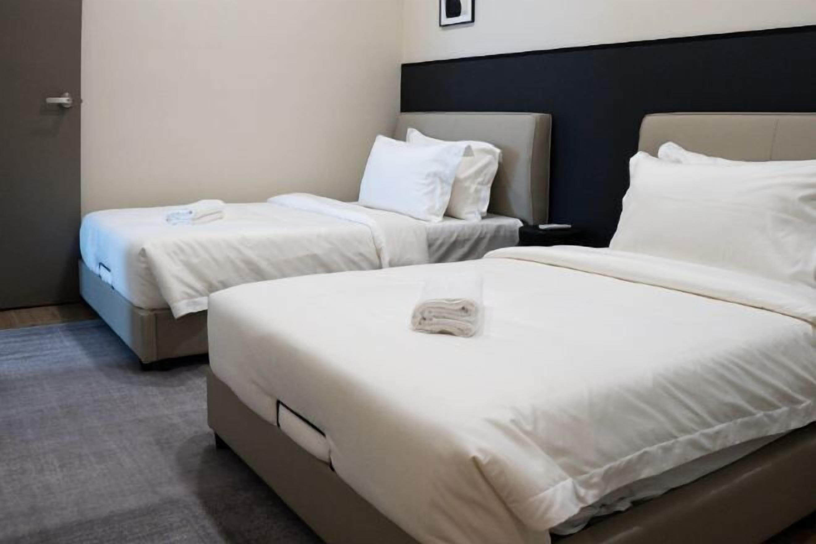 Individually decorated, individually furnished, desk, laptop workspace