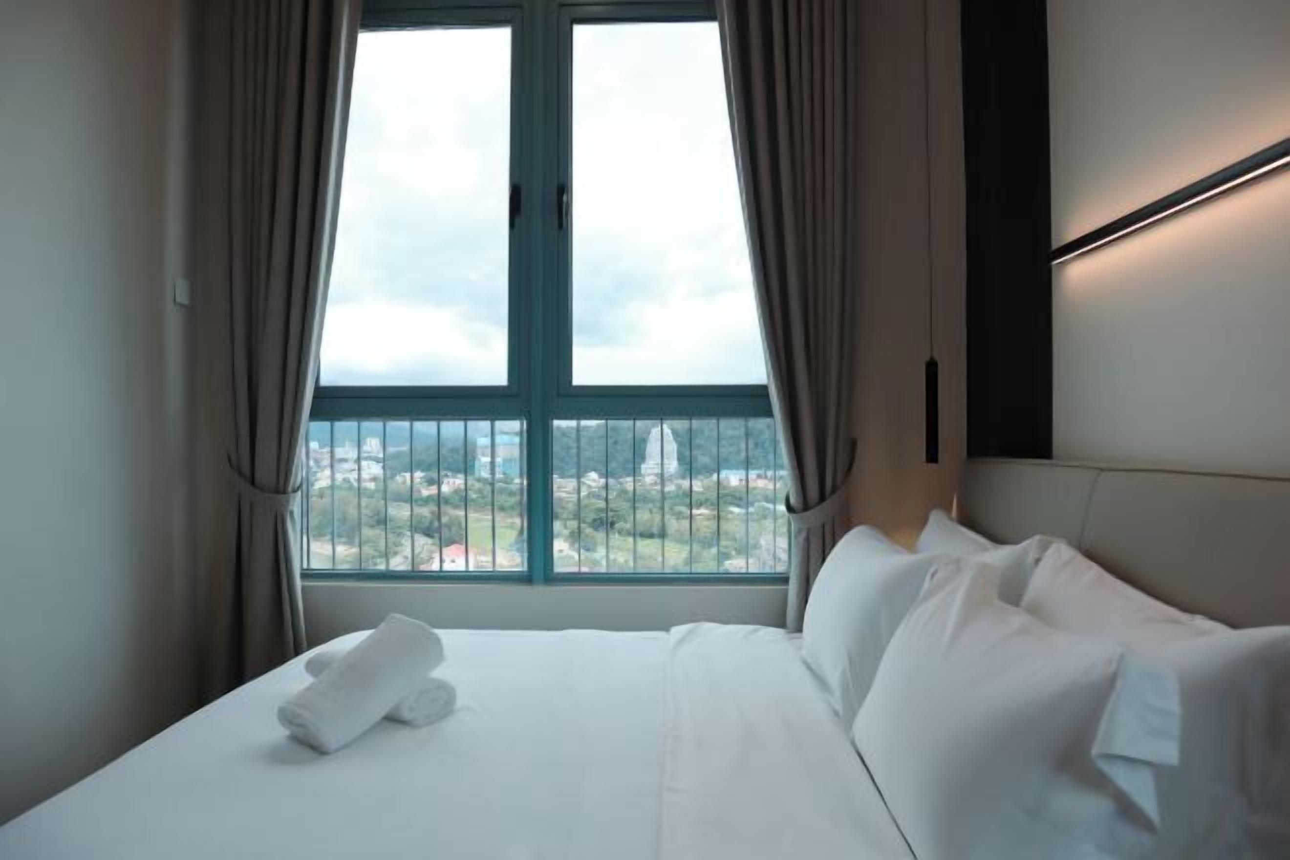 Individually decorated, individually furnished, desk, laptop workspace