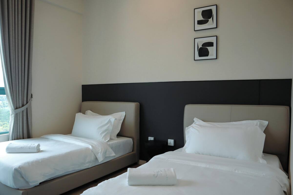 Blackout curtains, iron/ironing board (on request), free WiFi