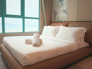Premium Suite | Blackout drapes, iron/ironing board, free WiFi, bed sheets