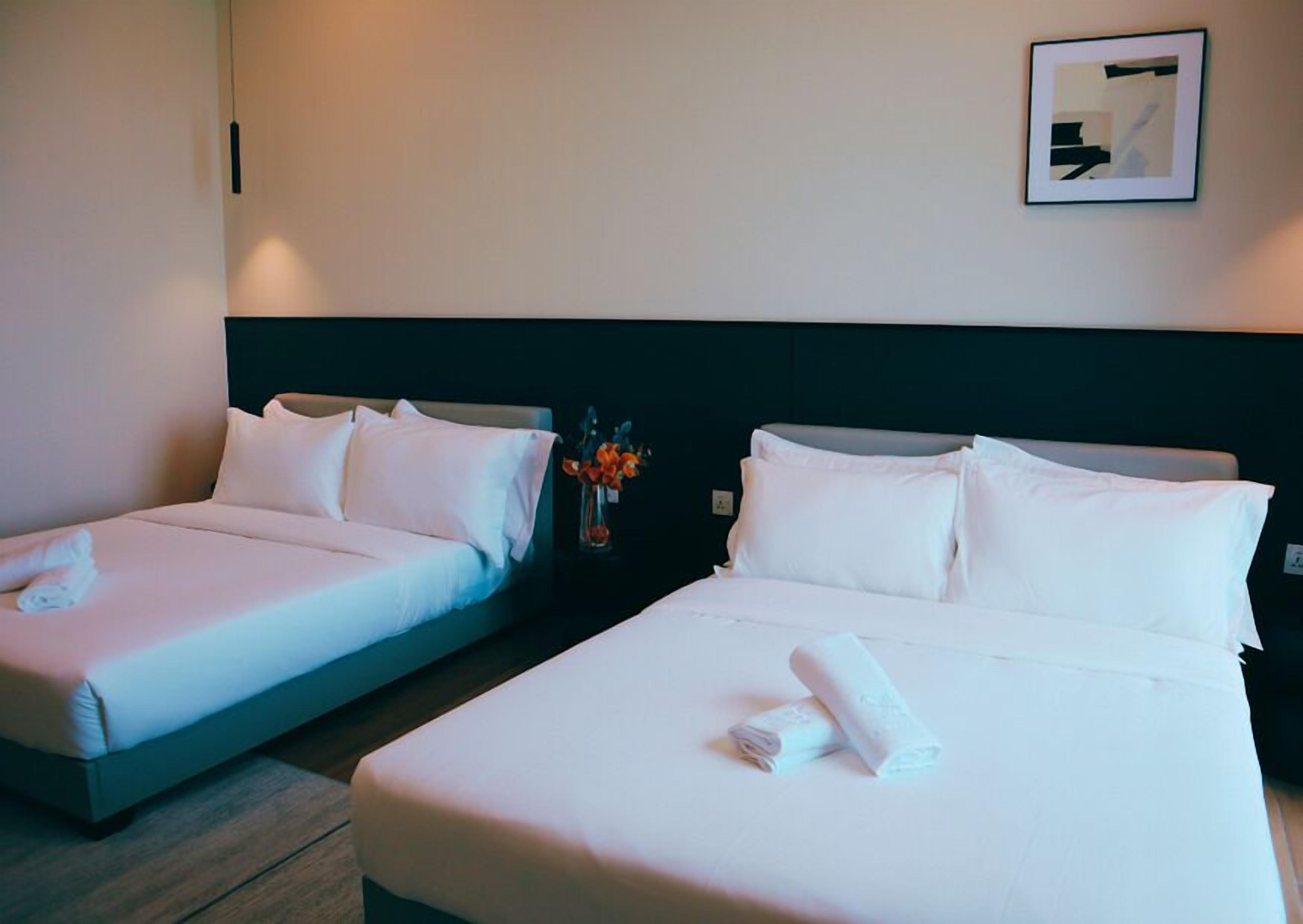 Blackout curtains, iron/ironing board, free WiFi, bed sheets