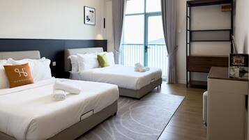 Blackout curtains, iron/ironing board (on request), free WiFi