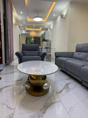 Family Condo, Balcony, City View | Living area - Summit Guest House (Babenga)