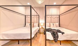 8 dormitorios, tabla de planchar con plancha, wifi y ropa de cama