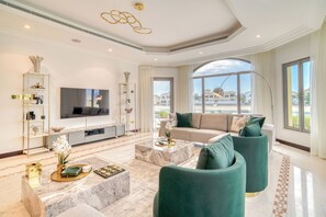 Exclusive-villa - 5 soveværelser - privat pool - strandudsigt | Opholdsområde