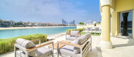 Exclusive Villa, 5 Bedrooms, Private Pool, Beach View | Terrace/patio