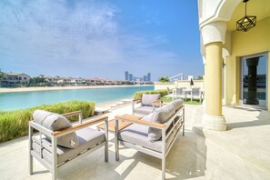 Exclusive Villa, 5 Bedrooms, Private Pool, Beach View | Terrace/patio