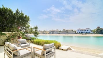 Exclusive Villa, 5 Bedrooms, Private Pool, Beach View | Terrace/patio