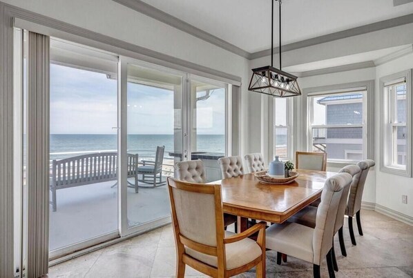 Dining - Sea Haven - Oceanfront home w/ pvt beach & deck (Ponte Vedra Beach)