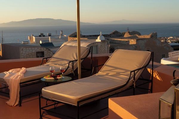 Terra Luxury Junior Suite Sea View | Terrace/patio