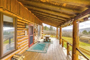 House (2 Bedrooms) | Interior - Log Cabin w/ Pond & Trail Access in Almond! (Hornell)