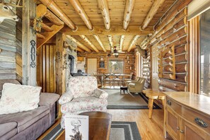 Interior - Log Cabin w/ Pond & Trail Access in Almond! (Hornell)