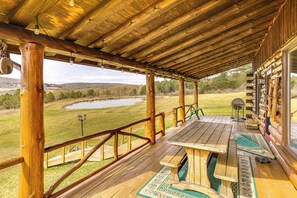 Interior - Log Cabin w/ Pond & Trail Access in Almond! (Hornell)