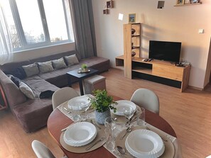 Interior - 
1-room apartment with sea view in Ravda, on the first line of the sea. (Ravda)
