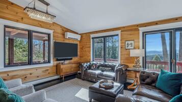 TV, fireplace, offices