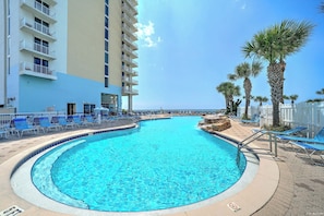 Indoor pool, a heated pool