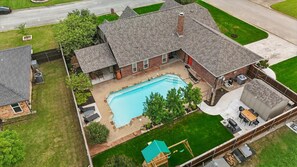 Exterior - Country Living x Backyard Pool Oasis (4-BD/2-BA) (Keller)