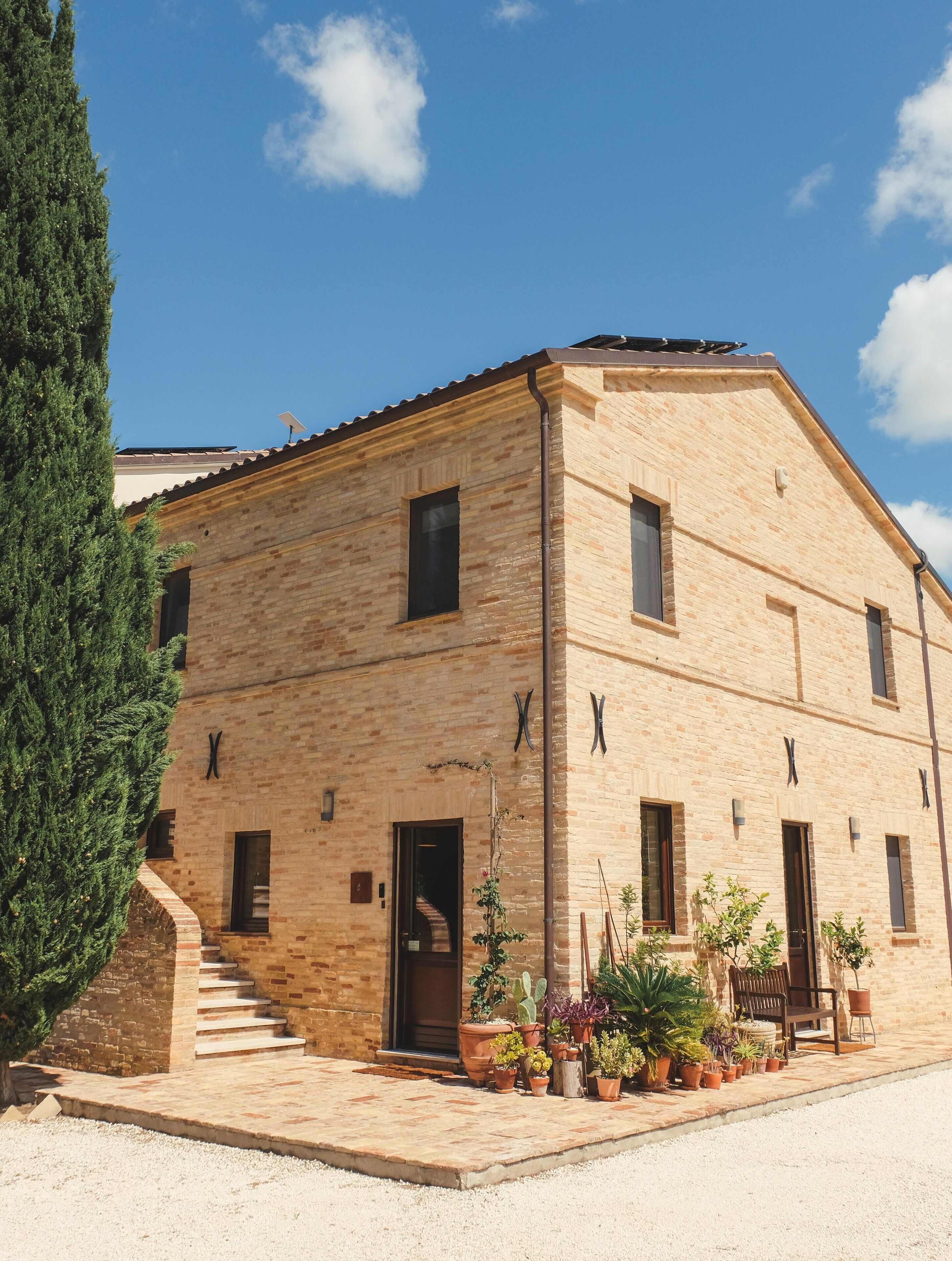 Façade de l’hébergement