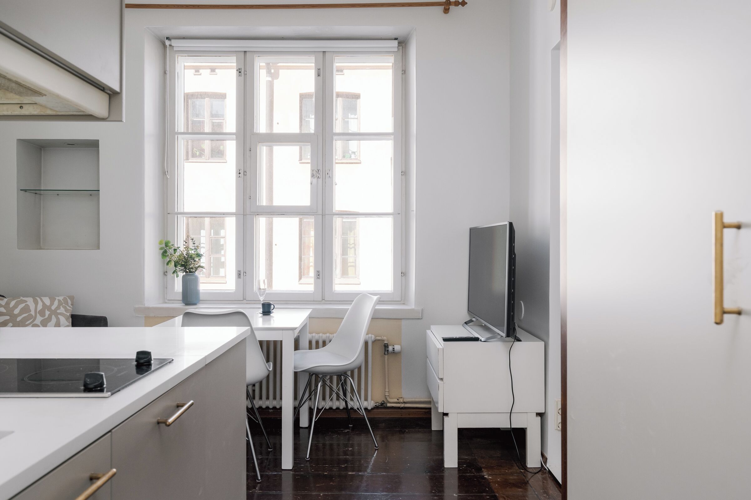 Căn hộ, quang cảnh sân vườn | 1 phòng ngủ, màn/rèm cản sáng, bàn ủi/dụng cụ ủi quần áo 