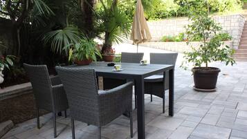 Departamento, 1 habitación, con acceso para personas discapacitadas, para fumadores | Terraza o patio