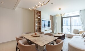 Appartement, vue ville | Coin séjour