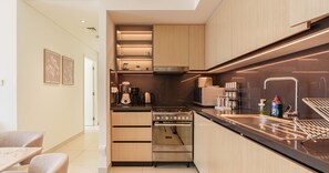 Appartement, vue ville | Cuisine privée
