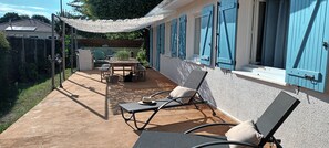 Outdoor dining - BASSIN D'ARCACHON Quiet single-storey house in Audenge (Audenge)