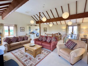 Fireplace, DVD player