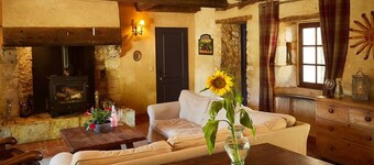 Farmhouse paradise with meadows, forests, animals