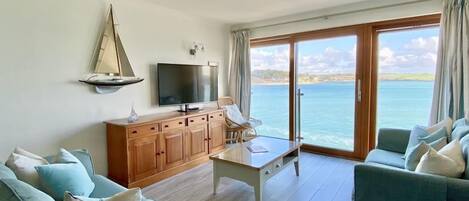 TV, DVD player, stereo