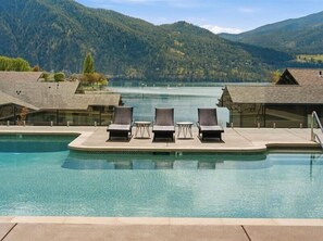 Indoor pool, a heated pool