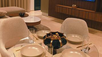 Deluxe Condo | Living area