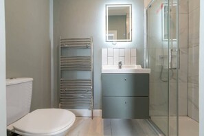 Shower, hair dryer