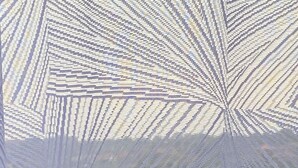A geometric pattern with intersecting lines and shapes, likely a wall or floor design. - Good deeds Stay (Entebbe)