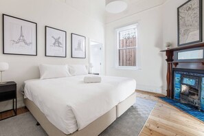 Cosy up in the king bed, which can also be split into two king singles upon request.