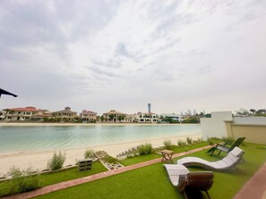 Premier Villa, 4 Bedrooms, Private Pool, Beach View | In-room safe, desk, laptop workspace, iron/ironing board - Private Palm Villa - Mint Stay (Dubai)