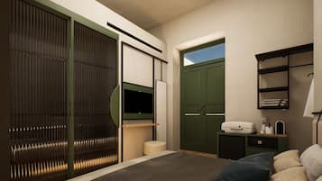 Hypo-allergenic bedding, minibar, in-room safe, soundproofing