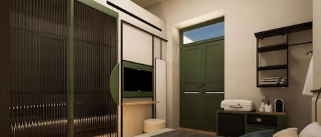 Ropa de cama hipoalergénica, minibar, caja fuerte