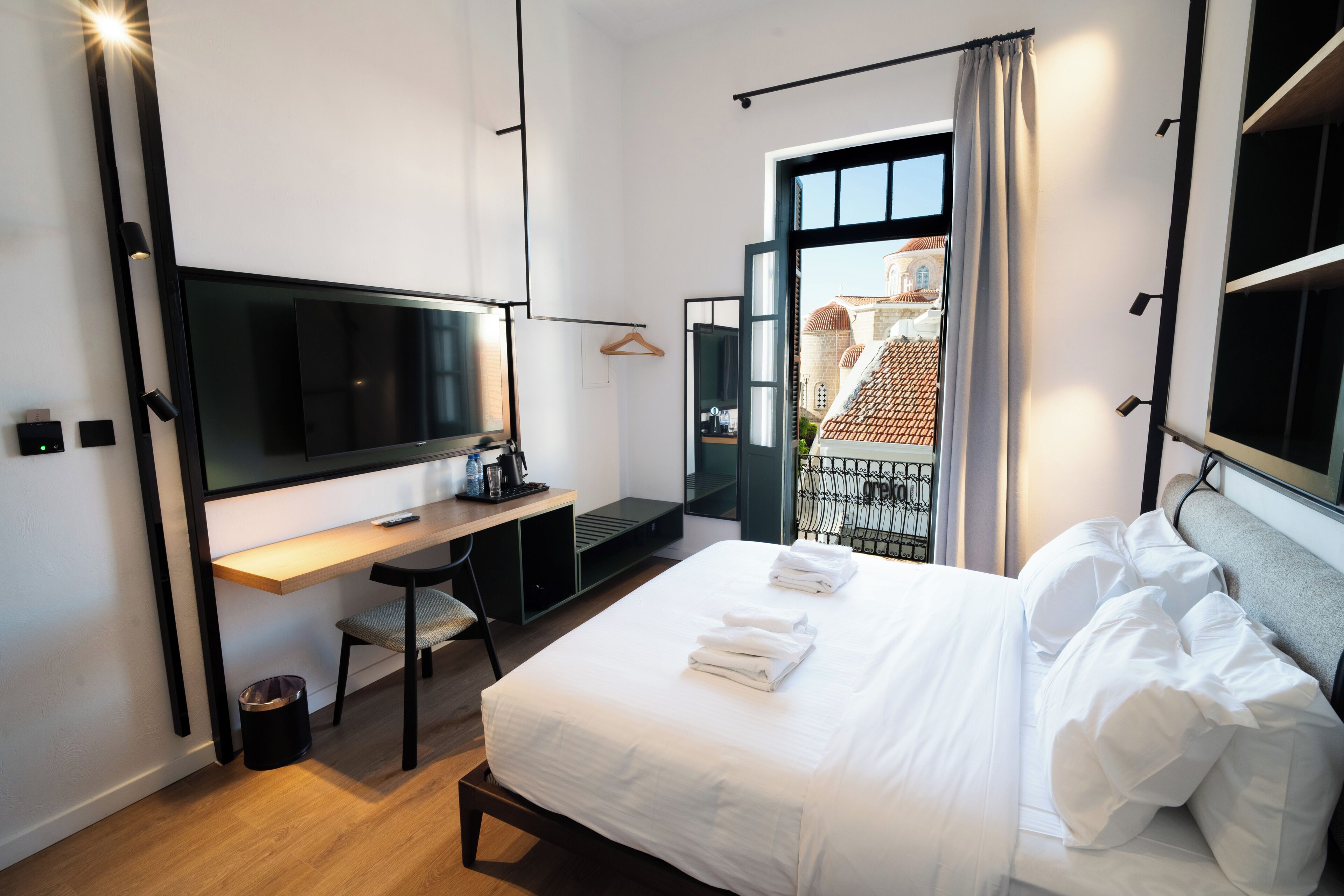 Premium Double Room, Balcony, City View | Hypo-allergenic bedding, minibar, in-room safe, soundproofing