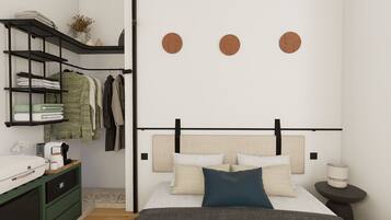 Habitación básica doble | Ropa de cama hipoalergénica, minibar, caja fuerte