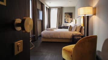 Ropa de cama de alta calidad y minibar