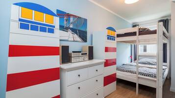 2 Schlafzimmer, Reisekinderbett, WLAN