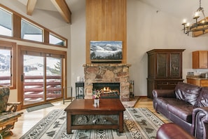 TV, fireplace - NEW! 11 - Two Bedroom with Spa Enclave by Deer Valley Resort (Park City)