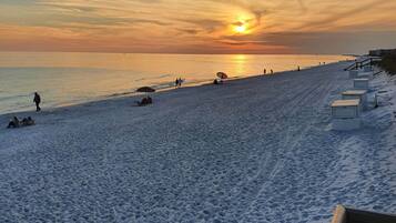 Beach nearby, sun-loungers
